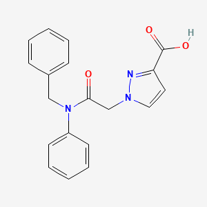 1-{2-[benzyl(phenyl)amino]-2-oxoethyl}-1H-pyrazole-3-carboxylic acid