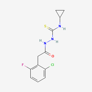 2-[(2-chloro-6-fluorophenyl)acetyl]-N-cyclopropylhydrazinecarbothioamide