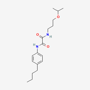 N-(4-butylphenyl)-N'-[3-(propan-2-yloxy)propyl]ethanediamide