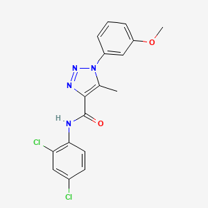 N-(2,4-dichlorophenyl)-1-(3-methoxyphenyl)-5-methyl-1H-1,2,3-triazole-4-carboxamide