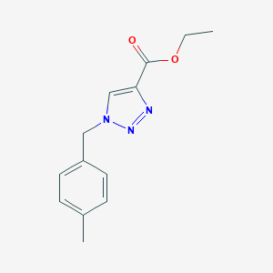 molecular formula C13H15N3O2 B485806 ethyl 1-(4-methylbenzyl)-1H-1,2,3-triazole-4-carboxylate CAS No. 126800-26-8