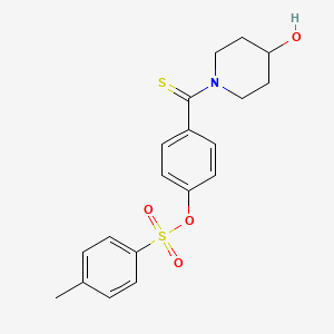 4-[(4-Hydroxypiperidin-1-yl)carbonothioyl]phenyl 4-methylbenzenesulfonate