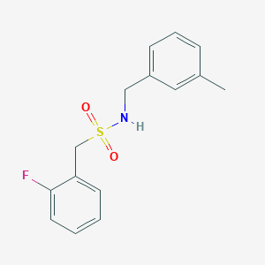 1-(2-fluorophenyl)-N-[(3-methylphenyl)methyl]methanesulfonamide