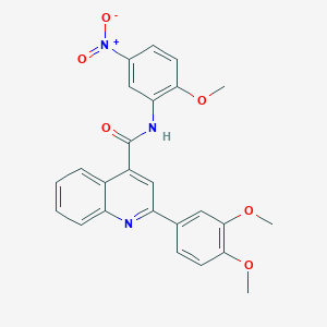 2-(3,4-dimethoxyphenyl)-N-(2-methoxy-5-nitrophenyl)-4-quinolinecarboxamide