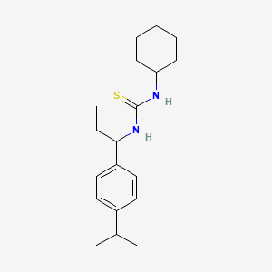 N-cyclohexyl-N'-[1-(4-isopropylphenyl)propyl]thiourea