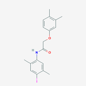 2-(3,4-dimethylphenoxy)-N-(4-iodo-2,5-dimethylphenyl)acetamide