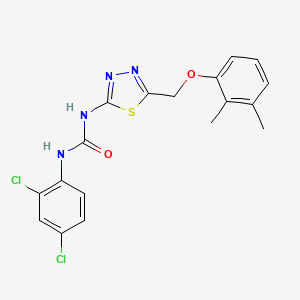 1-(2,4-Dichlorophenyl)-3-{5-[(2,3-dimethylphenoxy)methyl]-1,3,4-thiadiazol-2-yl}urea