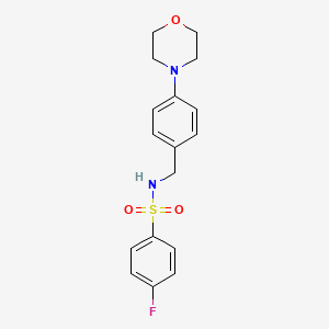 4-fluoro-N-[4-(4-morpholinyl)benzyl]benzenesulfonamide