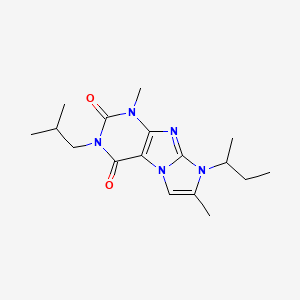 8-(sec-butyl)-3-isobutyl-1,7-dimethyl-1H-imidazo[2,1-f]purine-2,4(3H,8H)-dione