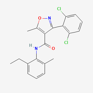 3-(2,6-dichlorophenyl)-N-(2-ethyl-6-methylphenyl)-5-methyl-1,2-oxazole-4-carboxamide