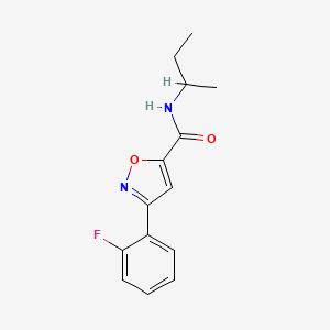 N-(butan-2-yl)-3-(2-fluorophenyl)-1,2-oxazole-5-carboxamide