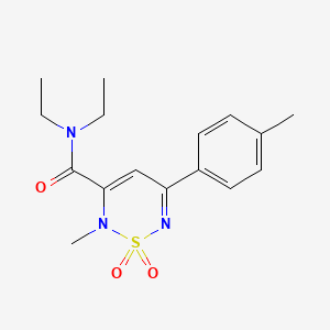 N,N-diethyl-2-methyl-5-(4-methylphenyl)-2H-1,2,6-thiadiazine-3-carboxamide 1,1-dioxide