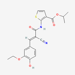 isopropyl 2-{[2-cyano-3-(3-ethoxy-4-hydroxyphenyl)acryloyl]amino}-3-thiophenecarboxylate