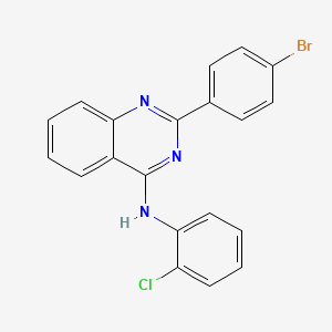 2-(4-bromophenyl)-N-(2-chlorophenyl)quinazolin-4-amine