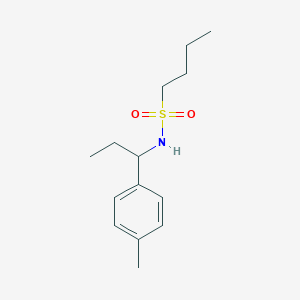 N-[1-(4-methylphenyl)propyl]butane-1-sulfonamide