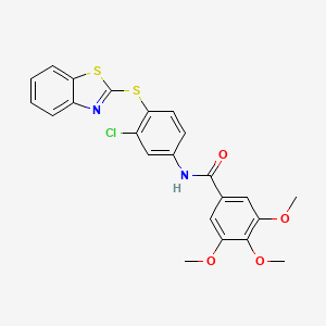 N-[4-(1,3-benzothiazol-2-ylthio)-3-chlorophenyl]-3,4,5-trimethoxybenzamide