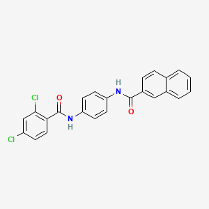 N-{4-[(2,4-dichlorobenzoyl)amino]phenyl}-2-naphthamide