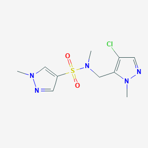 N-[(4-chloro-1-methyl-1H-pyrazol-5-yl)methyl]-N,1-dimethyl-1H-pyrazole-4-sulfonamide