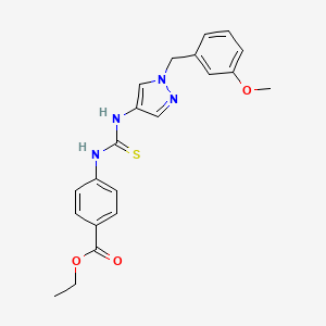 ethyl 4-[({[1-(3-methoxybenzyl)-1H-pyrazol-4-yl]amino}carbonothioyl)amino]benzoate