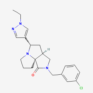 (3aS*,5S*,9aS*)-2-(3-chlorobenzyl)-5-(1-ethyl-1H-pyrazol-4-yl)hexahydro-7H-pyrrolo[3,4-g]pyrrolizin-1(2H)-one