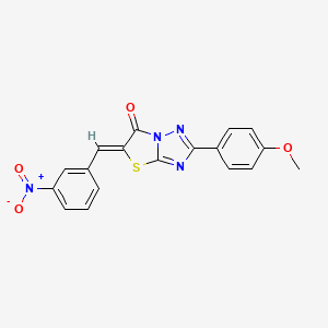 (5Z)-2-(4-methoxyphenyl)-5-[(3-nitrophenyl)methylidene]-[1,3]thiazolo[3,2-b][1,2,4]triazol-6-one