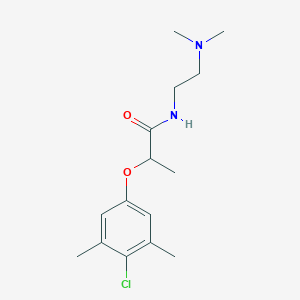 2-(4-chloro-3,5-dimethylphenoxy)-N-[2-(dimethylamino)ethyl]propanamide