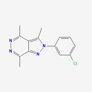 2-(3-chlorophenyl)-3,4,7-trimethyl-2H-pyrazolo[3,4-d]pyridazine