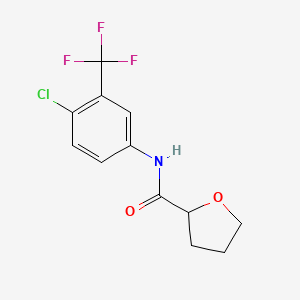 N-[4-chloro-3-(trifluoromethyl)phenyl]oxolane-2-carboxamide