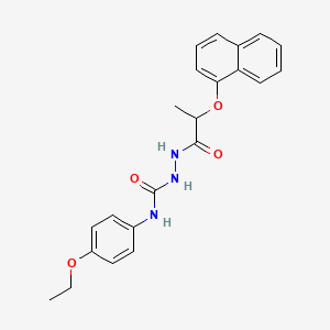 N-(4-ethoxyphenyl)-2-[2-(1-naphthyloxy)propanoyl]hydrazinecarboxamide