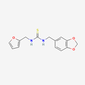 1-(1,3-Benzodioxol-5-ylmethyl)-3-(furan-2-ylmethyl)thiourea