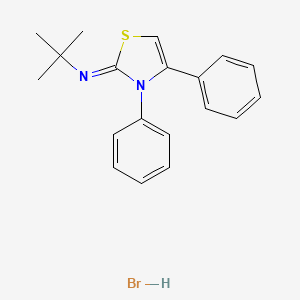 N-tert-butyl-3,4-diphenyl-1,3-thiazol-2-imine;hydrobromide