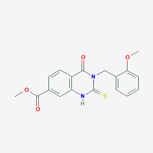 Methyl 3-(2-methoxybenzyl)-4-oxo-2-thioxo-1,2,3,4-tetrahydroquinazoline-7-carboxylate