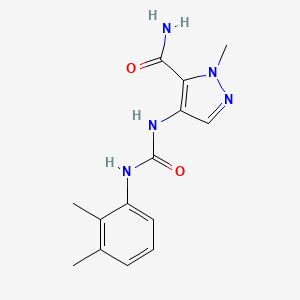 4-{[(2,3-DIMETHYLANILINO)CARBONYL]AMINO}-1-METHYL-1H-PYRAZOLE-5-CARBOXAMIDE