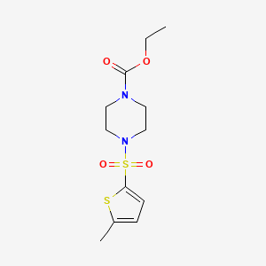 Ethyl 4-(5-methylthiophen-2-yl)sulfonylpiperazine-1-carboxylate