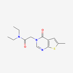 N,N-diethyl-2-(6-methyl-4-oxothieno[2,3-d]pyrimidin-3(4H)-yl)acetamide