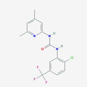 N-[2-CHLORO-5-(TRIFLUOROMETHYL)PHENYL]-N'-(4,6-DIMETHYL-2-PYRIDYL)UREA