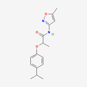 N-(5-methyl-1,2-oxazol-3-yl)-2-[4-(propan-2-yl)phenoxy]propanamide