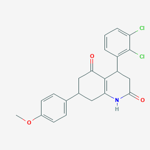 4-(2,3-dichlorophenyl)-7-(4-methoxyphenyl)-4,6,7,8-tetrahydroquinoline-2,5(1H,3H)-dione