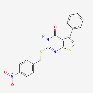 2-[(4-nitrobenzyl)thio]-5-phenylthieno[2,3-d]pyrimidin-4-ol