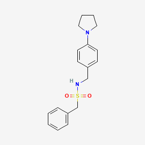 1-phenyl-N-[4-(pyrrolidin-1-yl)benzyl]methanesulfonamide