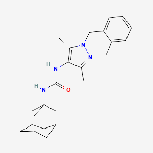 N-(1-ADAMANTYL)-N'-[3,5-DIMETHYL-1-(2-METHYLBENZYL)-1H-PYRAZOL-4-YL]UREA