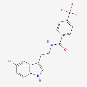 N-[2-(5-chloro-1H-indol-3-yl)ethyl]-4-(trifluoromethyl)benzamide