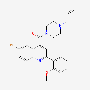 4-[(4-allyl-1-piperazinyl)carbonyl]-6-bromo-2-(2-methoxyphenyl)quinoline