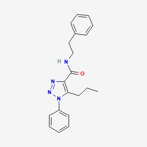 1-phenyl-N-(2-phenylethyl)-5-propyl-1H-1,2,3-triazole-4-carboxamide