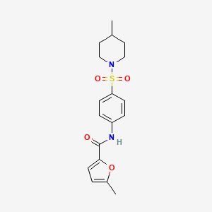 5-methyl-N-{4-[(4-methylpiperidin-1-yl)sulfonyl]phenyl}furan-2-carboxamide