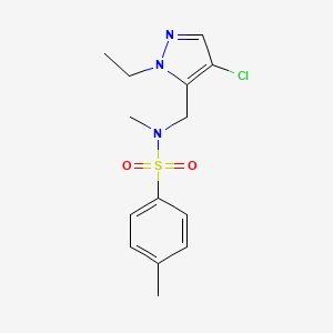 N-[(4-CHLORO-1-ETHYL-1H-PYRAZOL-5-YL)METHYL]-N,4-DIMETHYL-1-BENZENESULFONAMIDE