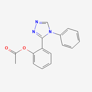 2-(4-phenyl-4H-1,2,4-triazol-3-yl)phenyl acetate