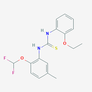 1-[2-(Difluoromethoxy)-5-methylphenyl]-3-(2-ethoxyphenyl)thiourea