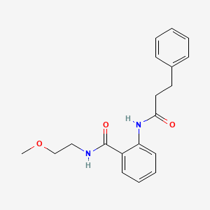 N-(2-methoxyethyl)-2-[(3-phenylpropanoyl)amino]benzamide