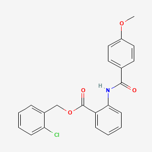 2-chlorobenzyl 2-[(4-methoxybenzoyl)amino]benzoate